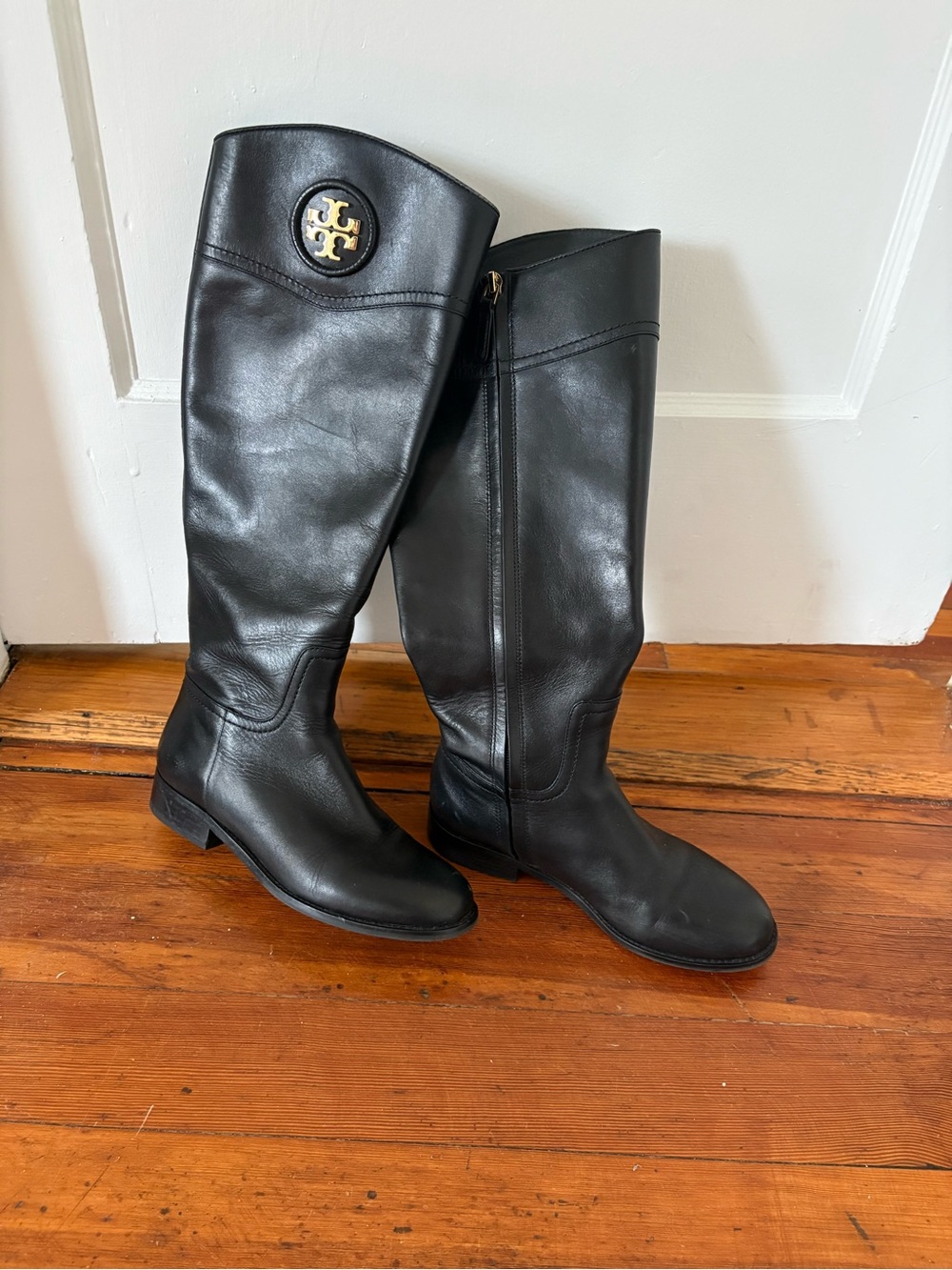 Tory Burch Black Leather Boots